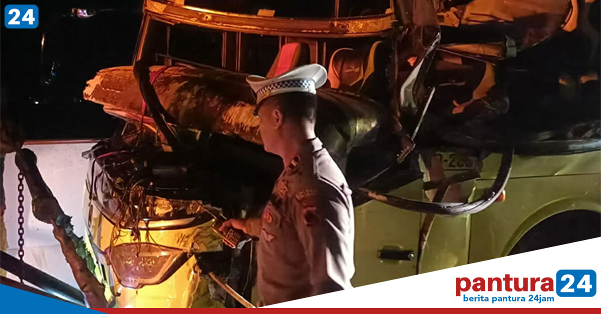 NGERI! Bus Cahaya Sambar Siba Surya Di KM 328, Dua Penumpang Tewas Empat Luka-luka fb