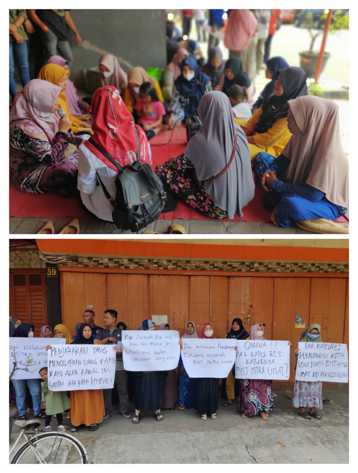 Belasan Nasabah Korban BMT Mitra Umat Doa Bersama Tagih Pencairan Malah Diberikan Janji Baru