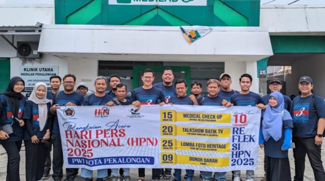 Peringatan HPN Ke-79 Puluhan Wartawan Kota Pekalongan Diperiksa Kesehatannya