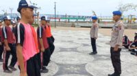 Puluhan Pelajar SMP Negeri 3 Pekalongan Ikuti Latsar PBB Ditpolairud Polda Jawa Tengah