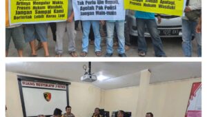 Desak Polisi Percepat Proses Hukum Kasus Pungli PTSL, Puluhan Warga Wuled Datangi Polres Pekalongan Kota Sampaikan Aspiras