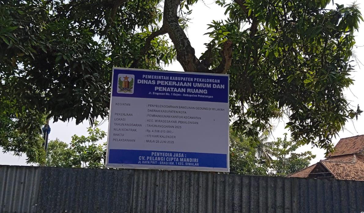 Proyek Rp4,5 M Pembangunan Kantor Kecamatan Wiradesa Tak Lewat Tender, DPU Taru: Sesuai Aturan E-Katalog