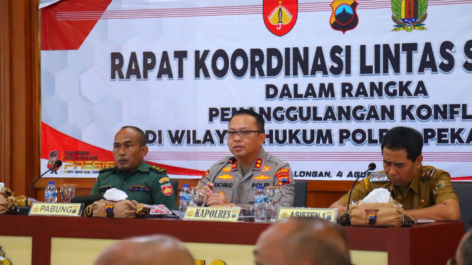 Kapolres Pekalongan Tekankan Sinergi Lintas Sektoral untuk Cegah Konflik 