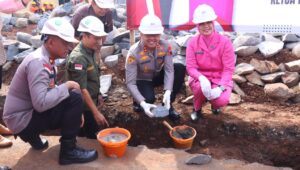 Polres Pekalongan Groundbreaking Gedung Pertemuan Baru
