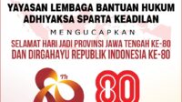 Ketua LBH Adhiyaksa Sparta Keadilan Kota Pekalongan Sampaikan Ucapan HUT ke-80 RI