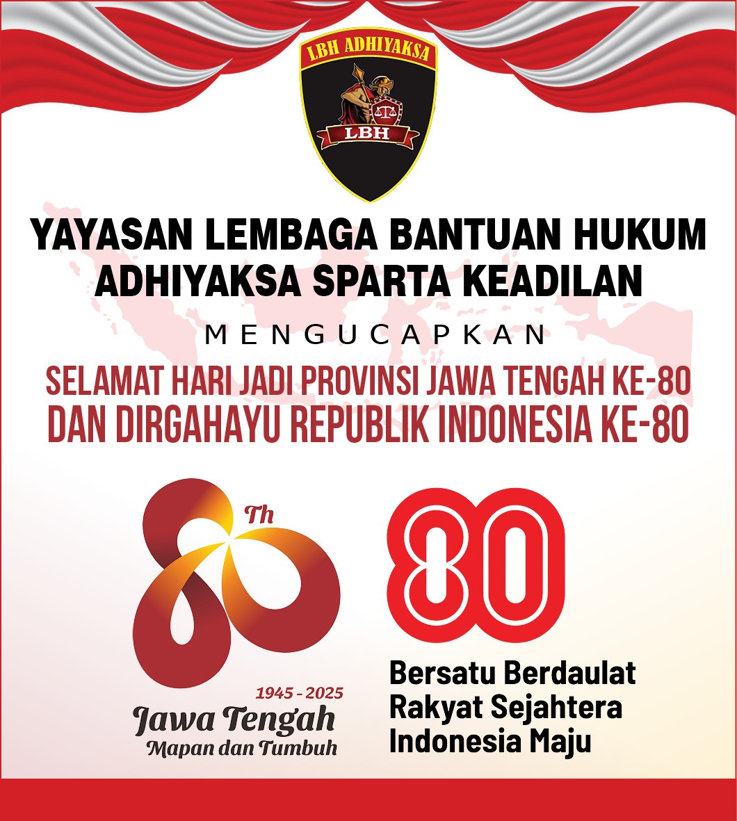 Ketua LBH Adhiyaksa Sparta Keadilan Kota Pekalongan Sampaikan Ucapan HUT ke-80 RI