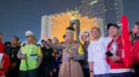 Kapolri dan Mensesneg Hadiri Puncak Perayaan Kemerdekaan di Bundaran Hotel Indonesia