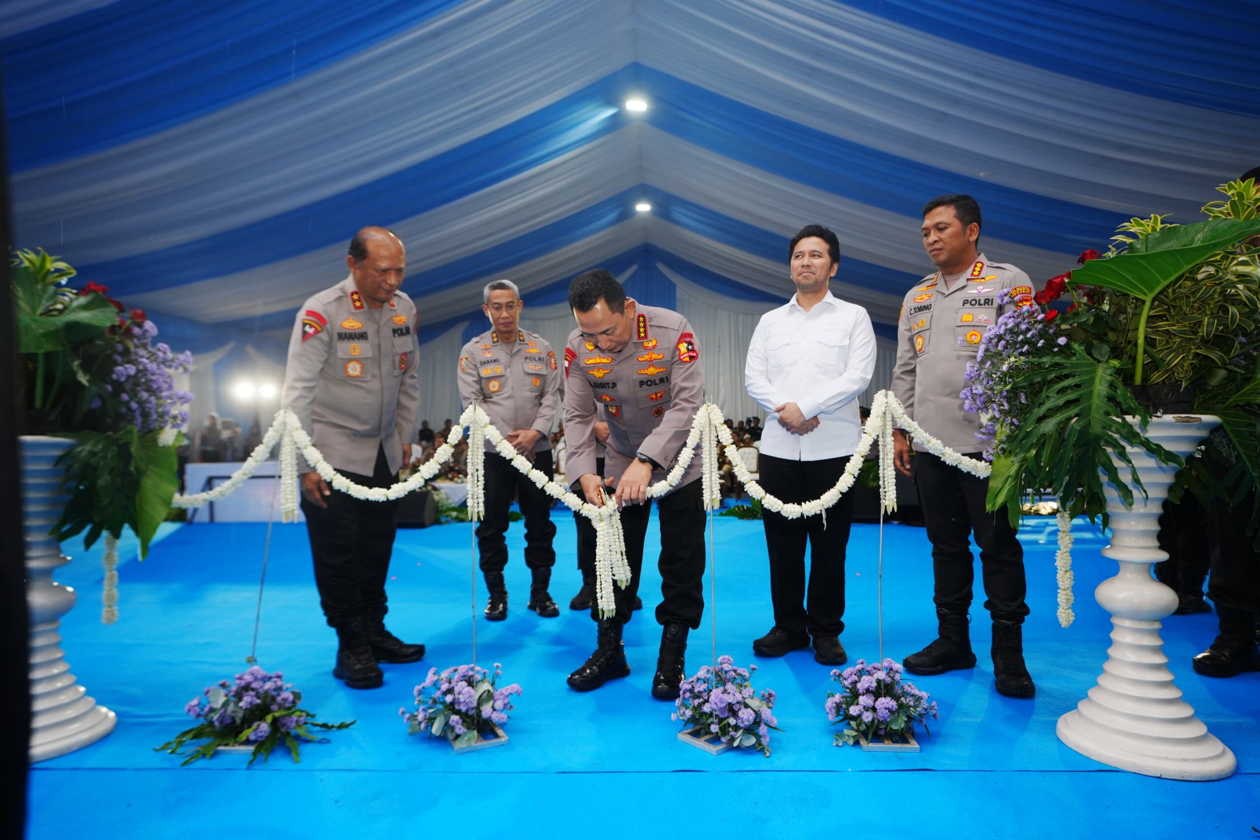 Hadiri Groundbreaking di Sidoarjo, Kapolri: Polri Sudah Miliki 458 SPPG