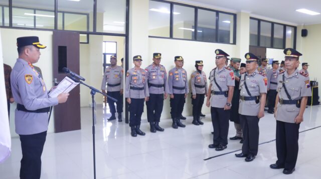 Polres Pekalongan Gelar Sertijab Tiga Kapolsek