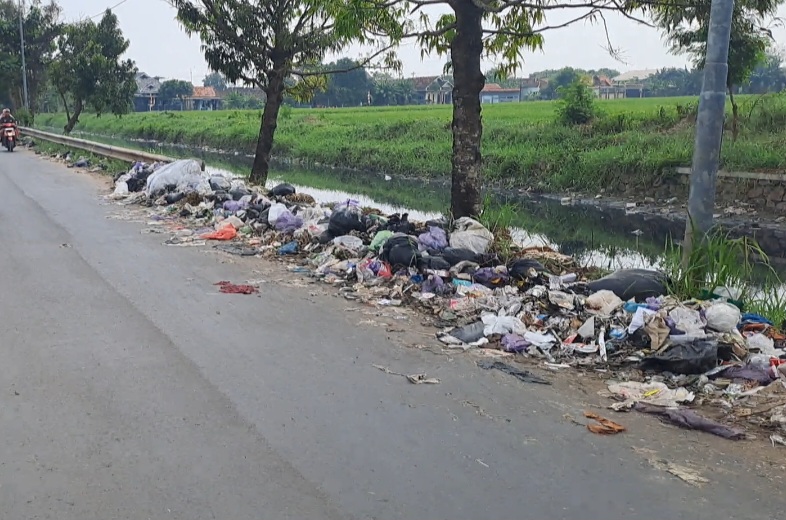 Jalan KH Ahmad Dahlan Kumuh, Warga Pekalongan Keluhkan Sampah Berserakan Berbau