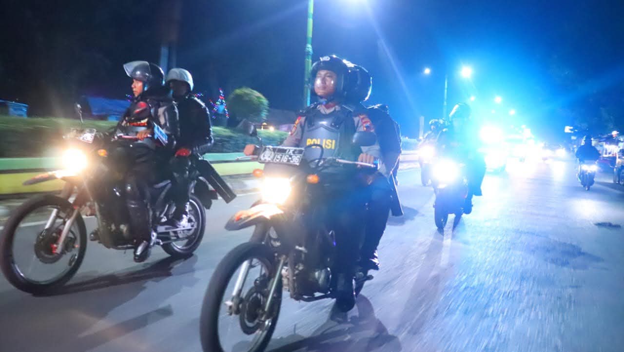Polres Pekalongan Gelar Patroli Skala Besar Jaga Kondusifitas Wilayah