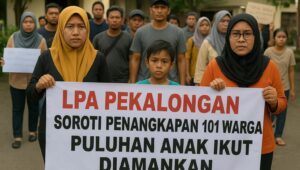 LPA Pekalongan Soroti Penangkapan 101 Warga, Puluhan Anak Ikut Diamankan