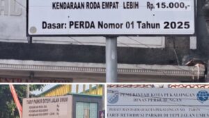 Warga Pekalongan Pertanyakan Transparansi Papan Biaya Parkir