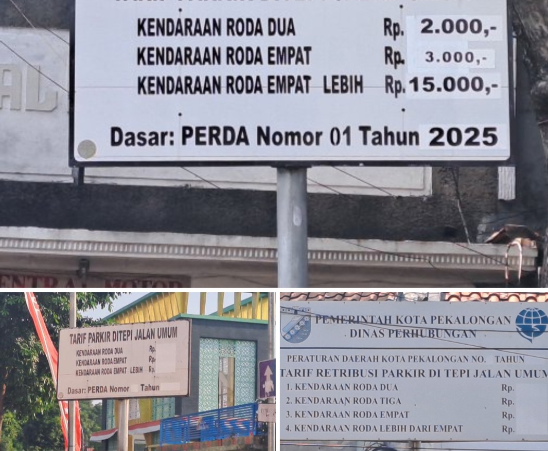 Warga Pekalongan Pertanyakan Transparansi Papan Biaya Parkir