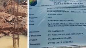 Proyek Gedung Inspektorat Pekalongan Rp5,49 Miliar Disorot, GNPK RI Minta Pengawasan Ketat