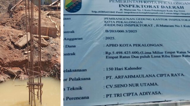 Proyek Gedung Inspektorat Pekalongan Rp5,49 Miliar Disorot, GNPK RI Minta Pengawasan Ketat