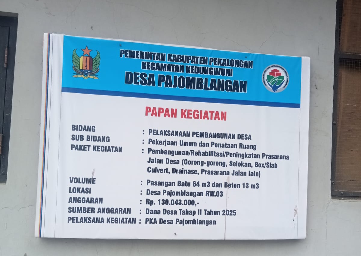 Diduga Tak Sesuai Spesifikasi, Proyek Drainase Desa Pajomblangan Disorot Aktivis Antikorupsi Diduga Tak Sesuai Spesifikasi, Proyek Drainase Desa Pajomblangan Disorot Aktivis Antikorupsi