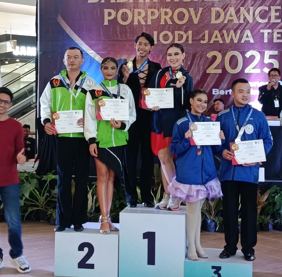 Enam Atlet Dancesport Pekalongan Lolos Porprov Jateng 2025, Borong Tiga Emas