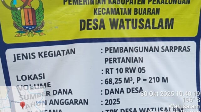 Pembangunan Sarpras Olahraga dan Pertanian di Pekalongan Disorot, GNPK RI Siap Kawal hingga Tuntas