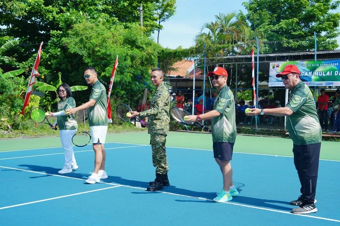 Wali Kota Pekalongan Buka Turnamen Tenis Dandim 0710 Cup 2025