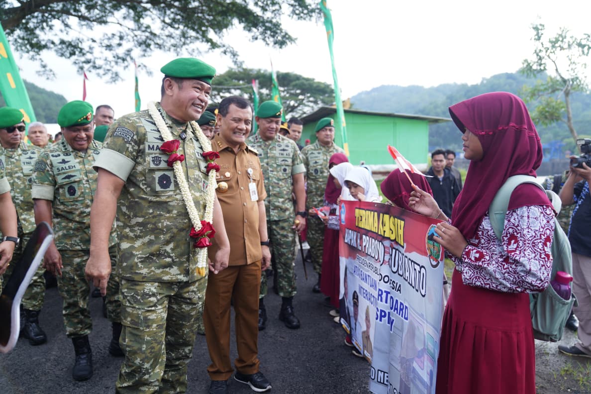 Kasad Resmikan Pompa Hidram di Banyumas untuk Perkuat Ketahanan Pangan