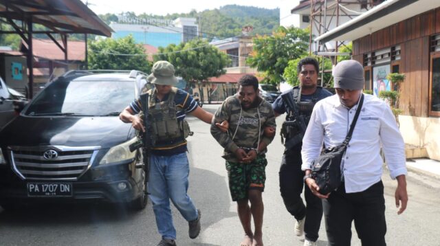 DPO KKB Maam Taplo Ditangkap di Keerom, Diduga Terlibat Penyerangan Nakes Kiwirok