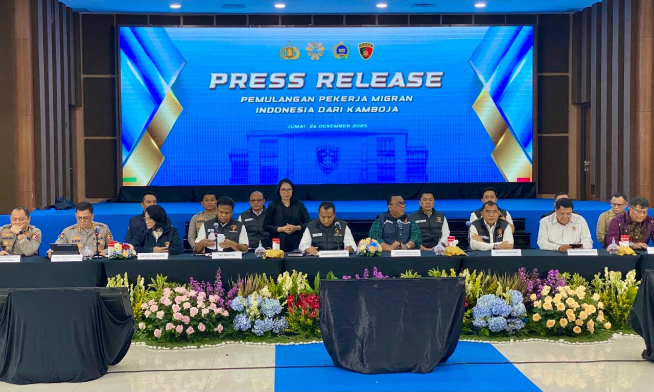 Bareskrim Polri Pulangkan 9 PMI Korban TPPO dari Kamboja