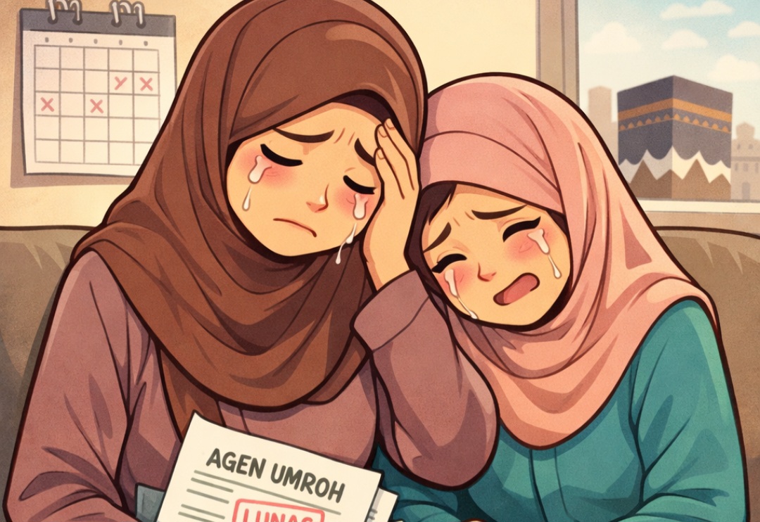 Tergiur Umrah Murah, Dua Ibu Rumah Tangga Kakak Beradik Asal Pesindon Kehilangan Tabungan