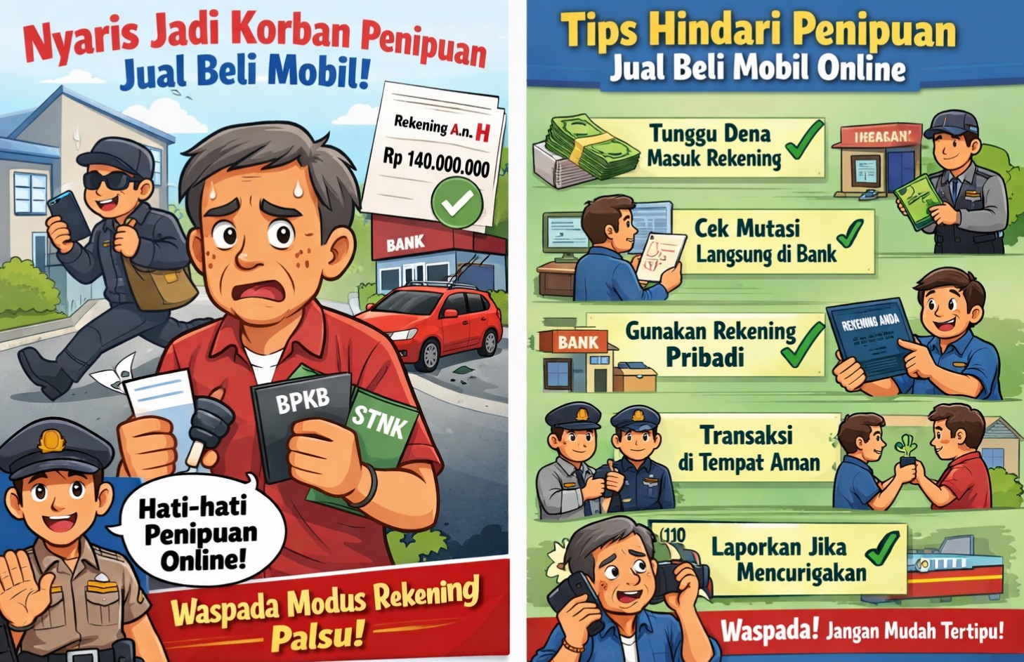 Warga Pekalongan Barat Hampir Jadi Korban Sindikat Penipuan Jual Beli Mobil Via Medsos