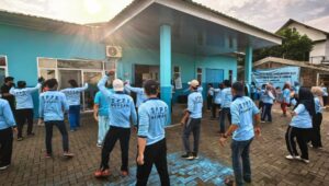 SPPG Semarang Gelar Senam Sehat untuk Jaga Kebugaran Relawan