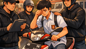 Siswa Kelas XII Dicegat di Alun-alun Pekalongan, Motor Ditarik Oknum DC saat Pulang Sekolah