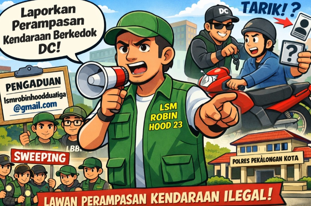 LSM Robin Hood 23 Buka Pengaduan Dugaan Perampasan Kendaraan Berkedok Debt Collector di Pekalongan