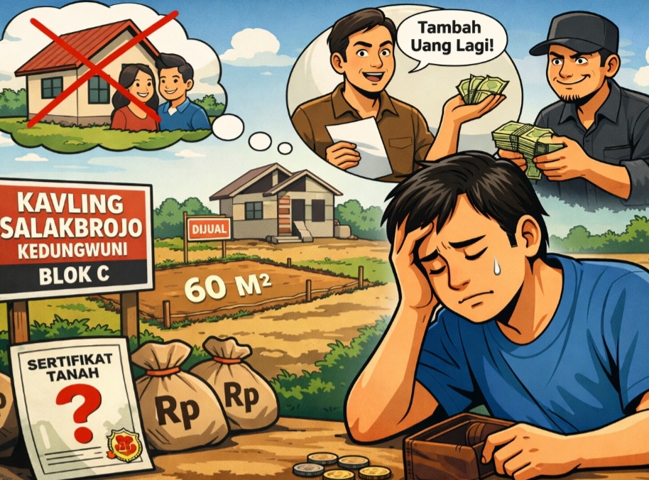 Harapan Punya Rumah Pupus, Pembeli Kapling di Salakbrojo Kedungwuni Diduga Tertipu