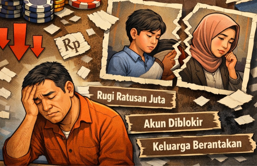 Kapok Judi Online, Warga Pekalongan Ini Rugi Rp200 Juta dan Gagal Cairkan Jackpot Rp100 Juta