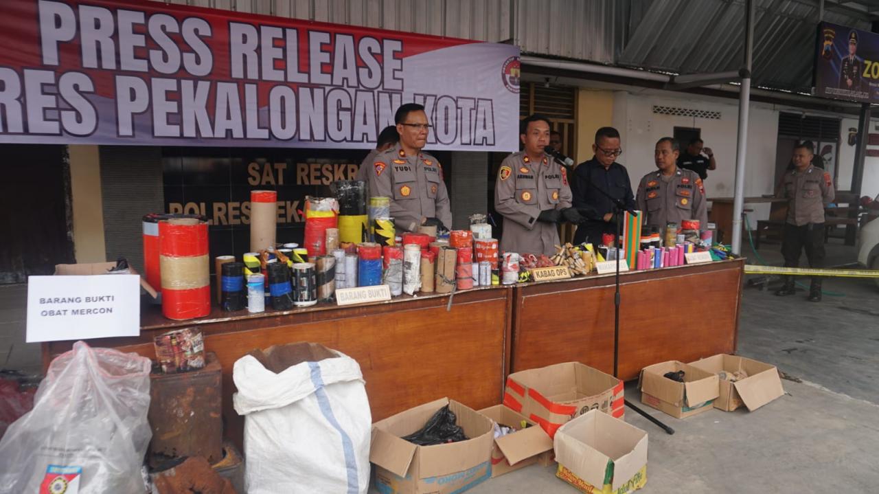 Petasan Makan Korban, Polisi Pekalongan Kota Amankan Ratusan Barang Berbahaya