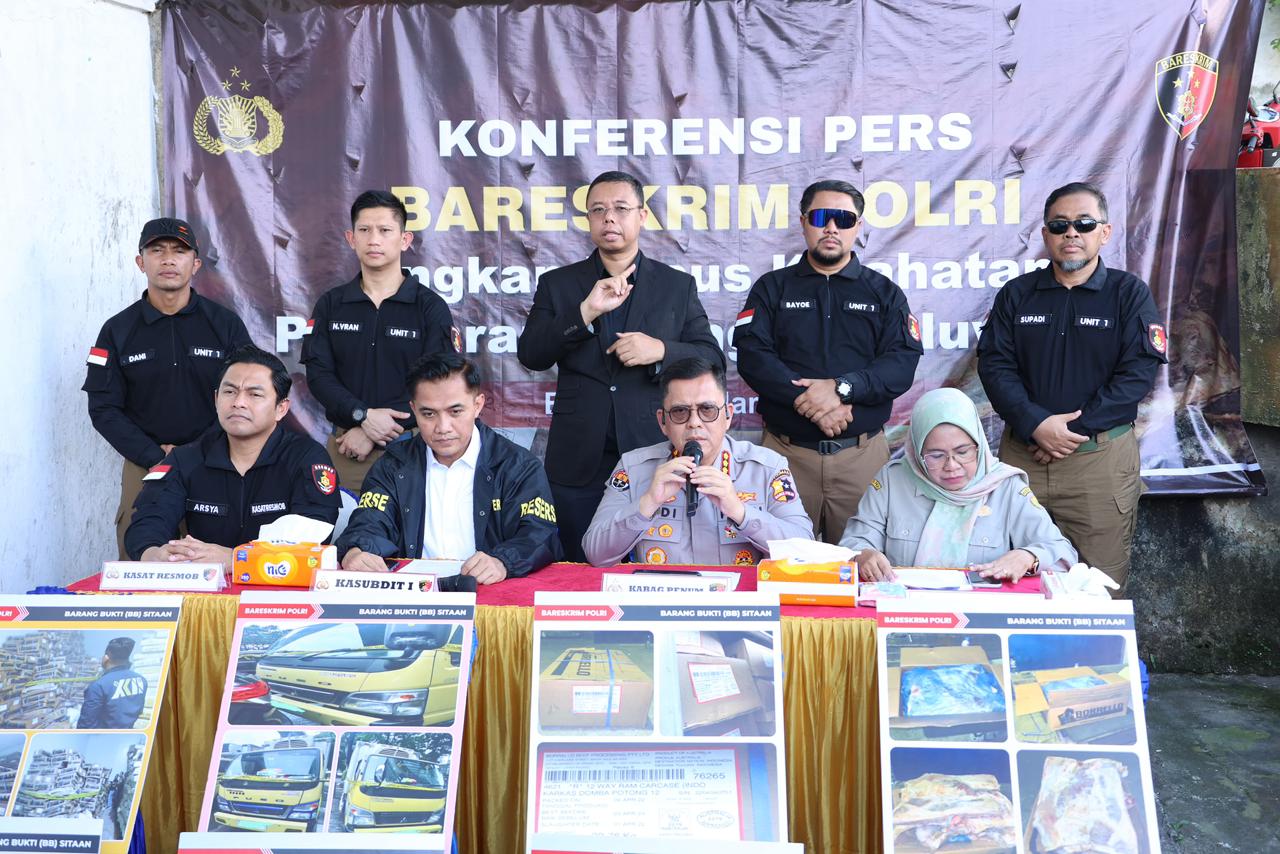 Bareskrim Ungkap Peredaran 12,9 Ton Daging Domba Impor Kedaluwarsa di Tangerang