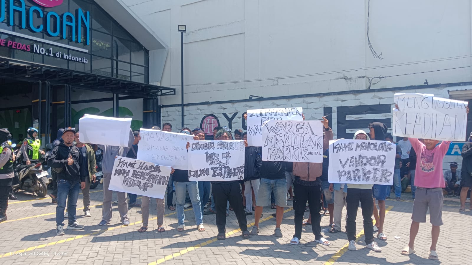 Warga Protes Rencana E-Parking di Gerai Mie Gacoan Pekalongan