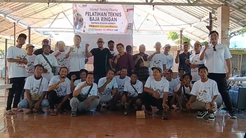 HAPI dan CV Rimba Kencana Gelar Pelatihan , Tingkatkan Kualitas Aplikator Baja Ringan Bersertifikasi Resmi