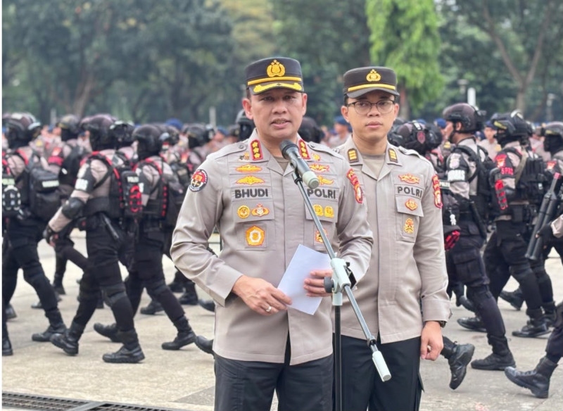 Ribuan Aparat Gabungan Disiagakan untuk Pengamanan Aksi Mahasiswa di Monas
