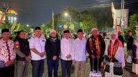 Aaf Sambut Jemaah Haji Kloter 14 di GOR Jetayu, Satu Jemaah Wafat dalam Penerbangan Pulang