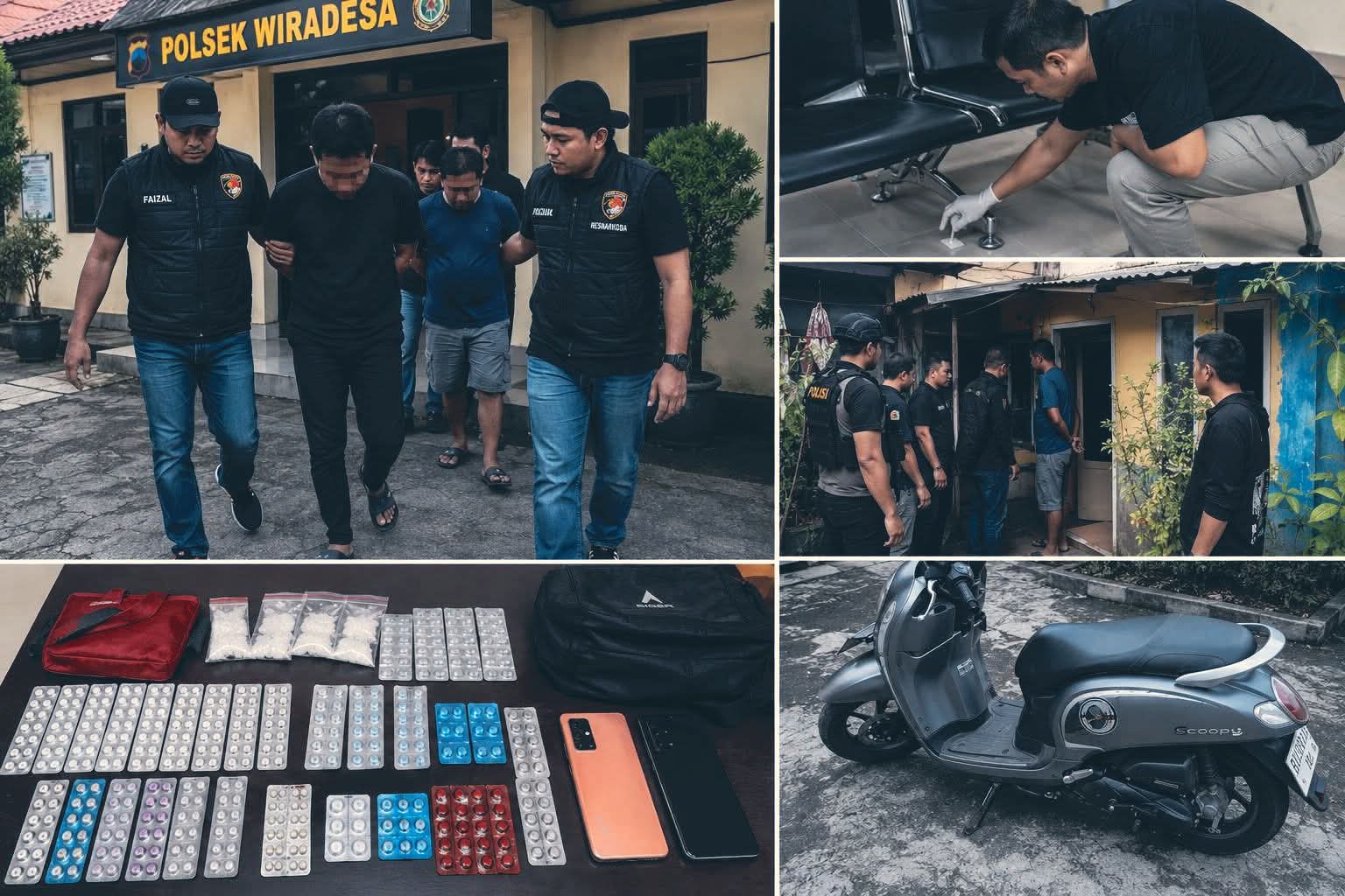 Pengedar Narkoba Bujel dan Rekannya Diciduk, Polisi Amankan Barang Bukti Sabu