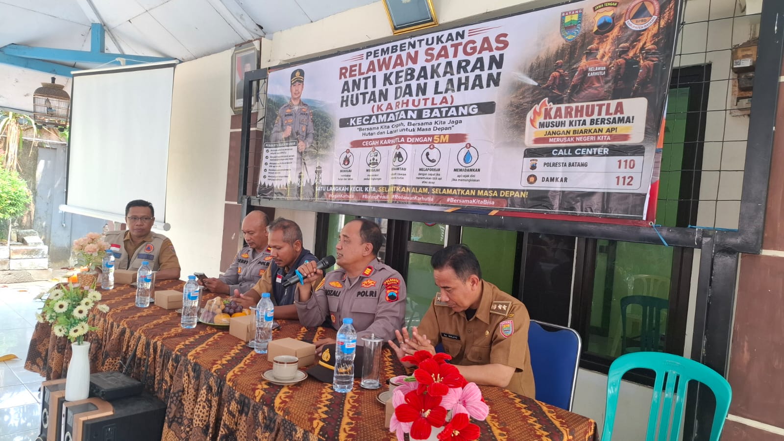 Cegah Karhutla, Polsek Batang Bentuk Satgas Relawan di Tingkat Kecamatan