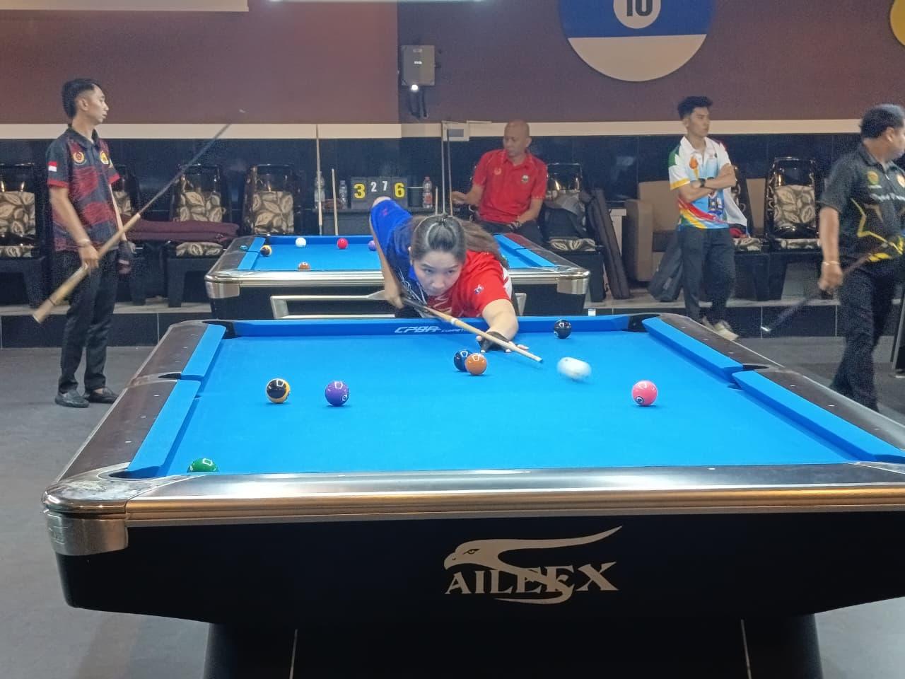 Atlet Biliar Pekalongan Menggila! Angelina Sabet 2 Emas Porprov Jateng 2026